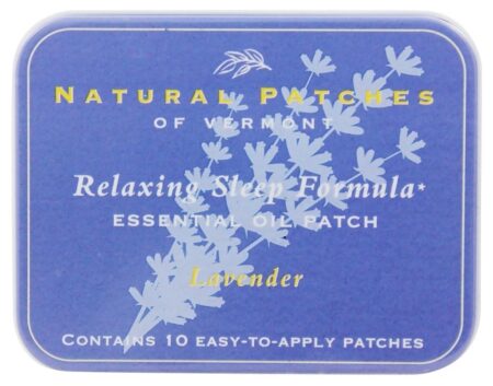 Fórmula de sono relaxante óleo essencial remendos corpo lavanda - 10 Patch (s) Anteriormente Naturopatch Natural Patches of Vermont