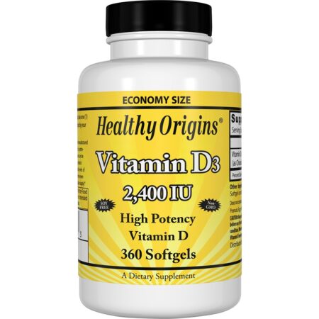 Vitamina D3 2400 UI - 360 Softgels Healthy Origins