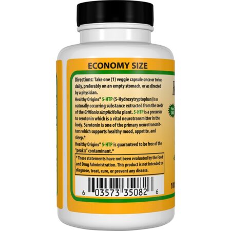 De origem natural 5-HTP positiva Suporte Mood 100 mg. - Cápsulas 120 Healthy Origins - Image 3