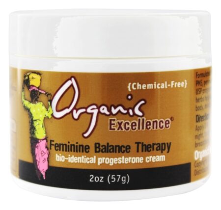 Balance Terapia Bio-Idênica Creme De Progesterona Sem Fragrância - 2 oz. Organic Excellence