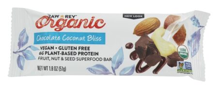 Orgânico Fruto, Noz & Semente Superfoo Proteína Bar Chocolate Coco Felicidade - 1.8 oz. Raw Rev