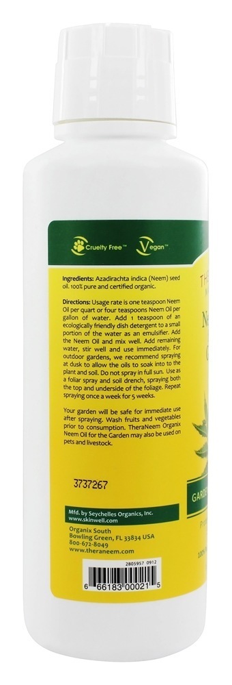 TheraNeem Organix Precisa de óleo para o jardim e - 16 fl. oz. Organix South - Imagem 2