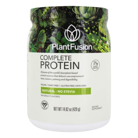 Proteína Vegetal Completa Natural - Sem estévia - 14.82 oz. PlantFusion