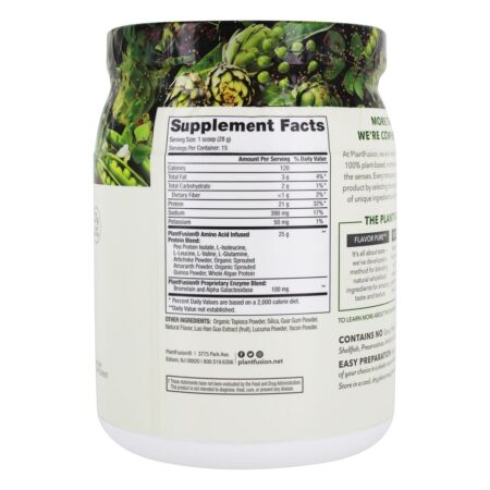 Proteína Vegetal Completa Natural - Sem estévia - 14.82 oz. PlantFusion - Image 2