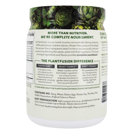 Proteína Vegetal Completa Natural - Sem estévia - 14.82 oz. PlantFusion - Image 3