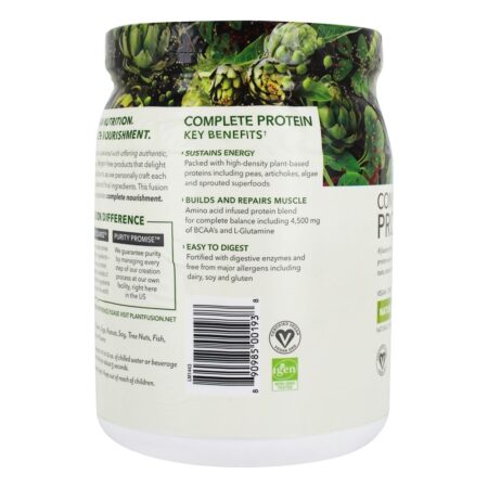 Proteína Vegetal Completa Natural - Sem estévia - 14.82 oz. PlantFusion - Image 4