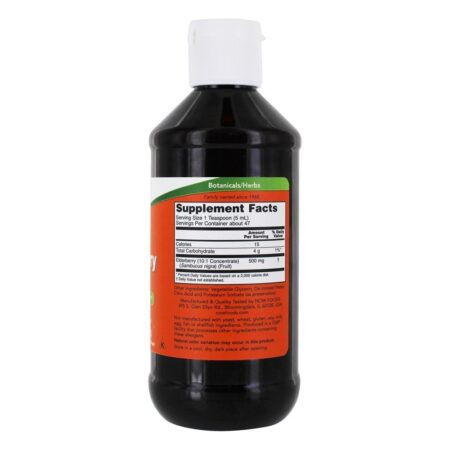 Sabugueiro Líquido 500 mg. - 8 fl. oz. NOW Foods - Imagem 2