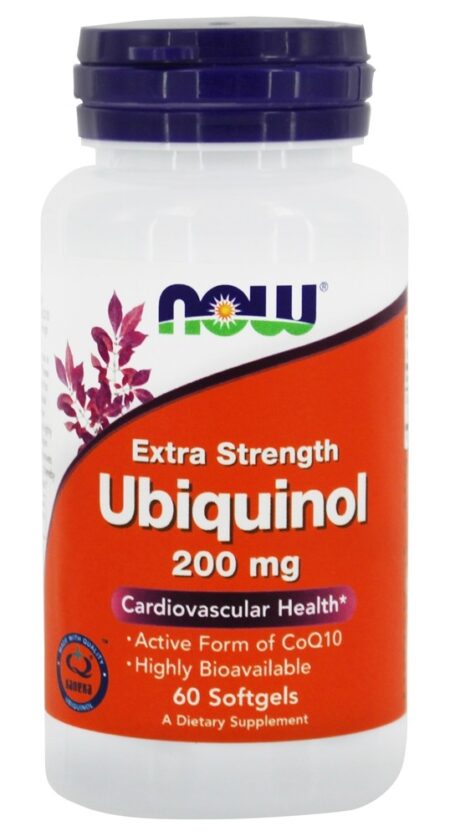 Força Extra do Ubiquinol 200 mg. - 60 Softgels NOW Foods