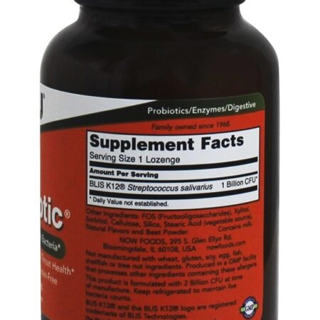 OralBiotic promove bactérias orais saudáveis - 60 Pastilhas NOW Foods - Imagem 2