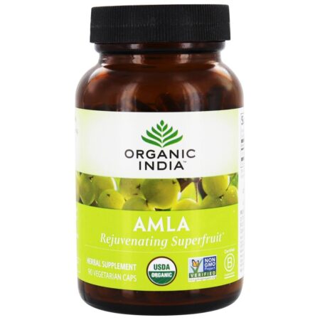 Superfruta Rejuvenescedora Amla Orgânica - Cápsulas vegetarianas 90 Organic India