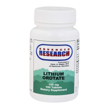 Orotato de Lítio 120 mg. - 100 Tablets Advanced Research