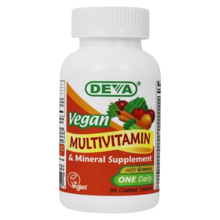 Multivitamínico e Suplemento Mineral Vegano Um Por Dia - 90 Tablets Deva Nutrition