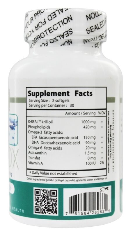 Óleo de Krill DX - 60 Softgels Natural Dynamix - Image 2