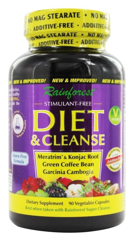 Diet & Cleanse - Cápsulas vegetarianas 90 Rainforest