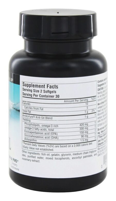 Óleo de Krill ArcticPure 500 mg. - 60 Softgels Source Naturals - Image 2