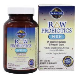 RAW Probiótico para Homens 85 Bilhões de UFC - Cápsulas vegetarianas 90 Garden of Life
