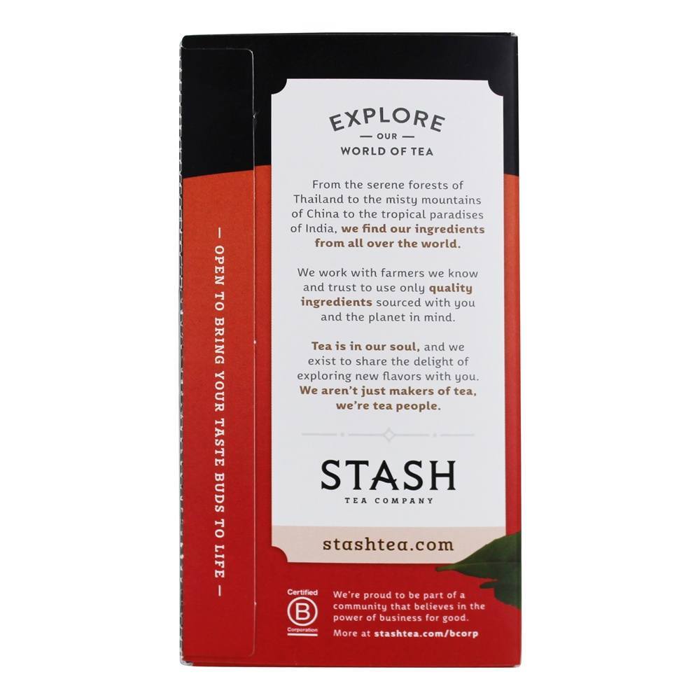 Chá Preto Decaf Chai Spice - 18 Saquinhos de Chá Stash Tea - Imagem 3