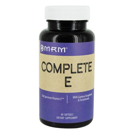 Completar E Completo Spectrum Vitamina E com Gama Tocoferol & Tocotrienol - 60 Softgels MRM