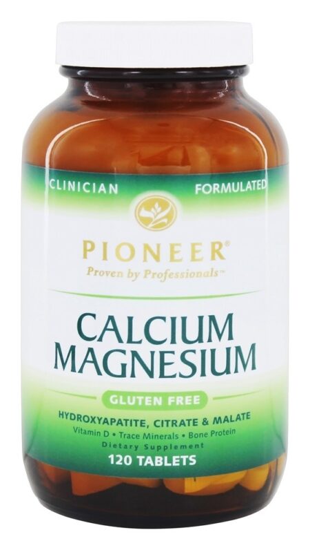 Cálcio Magnésio Sem Glúten - 120 Tablets Pioneer