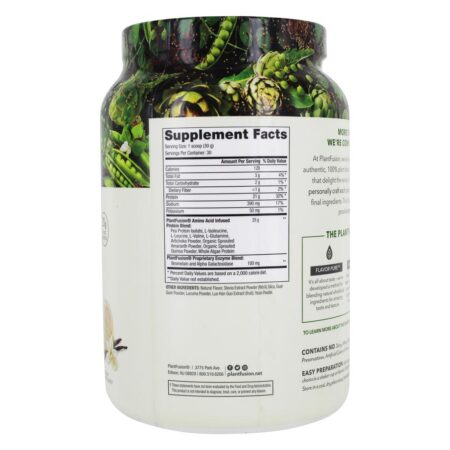 Feijão de baunilha cremoso de proteína vegetal completa - 2 lbs. PlantFusion - Image 2