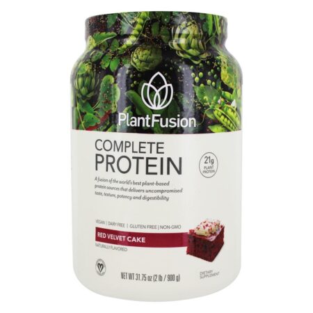 Bolo de veludo vermelho de proteína de planta completa em pó - 2 lbs. PlantFusion