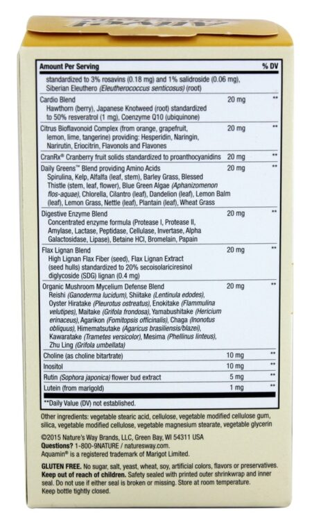 Alive para Mulheres de 50+ Anos Multivitamínico & Energizador Integral Um Por Dia Ultra Potência - 60 Tablets Nature's Way - Image 2