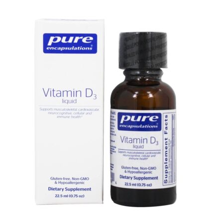 Vitamina D3 Líquida 25 mcg. - 22.5 ml. Pure Encapsulations