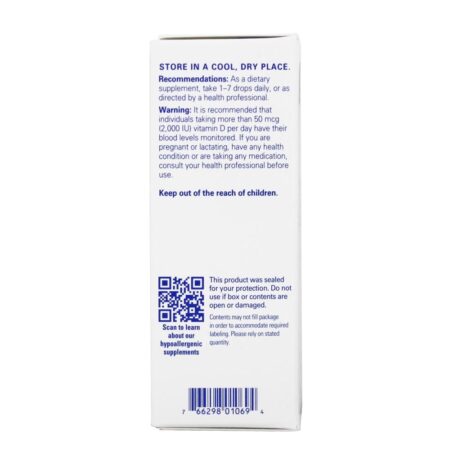 Vitamina D3 Líquida 25 mcg. - 22.5 ml. Pure Encapsulations - Image 3