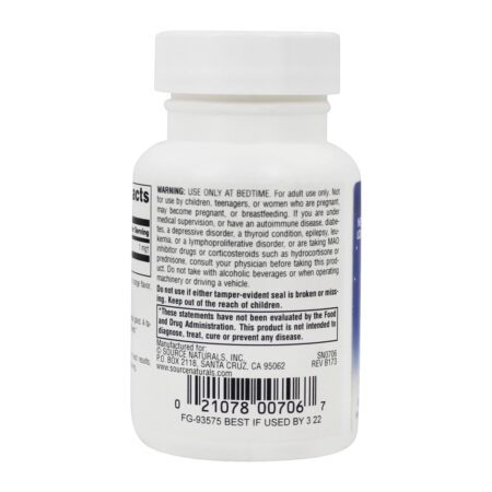 Melatonina Laranja 1 mg. - 100 Pastilhas Source Naturals - Image 3