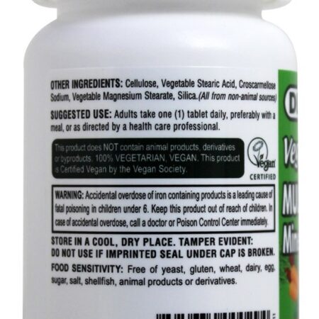 Vegan Multivitamínico e Suplemento Mineral Comprimidos Minúsculos - 90 Tablets Deva Nutrition - Imagem 3