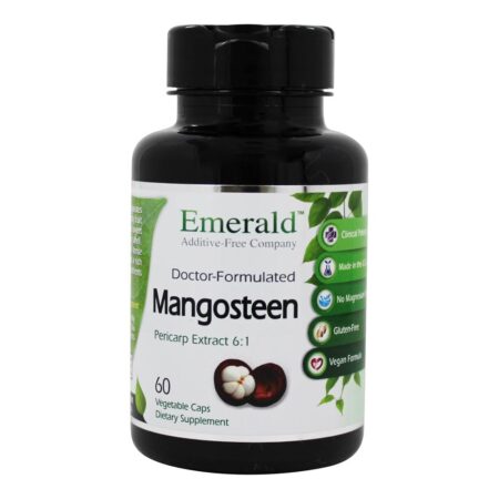 Mangostão 6 : 1 Extrato - 60 Cápsulas Vegetarianas Anteriormente FruitrientsXEmerald Labs