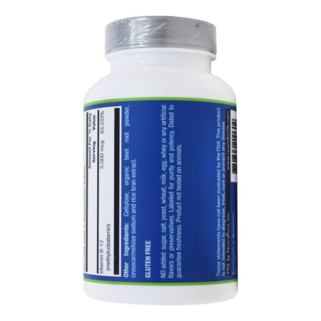 Blast B12 5000 mcg. - 60 Comprimidos vegetarianos Vita Logic - Image 3