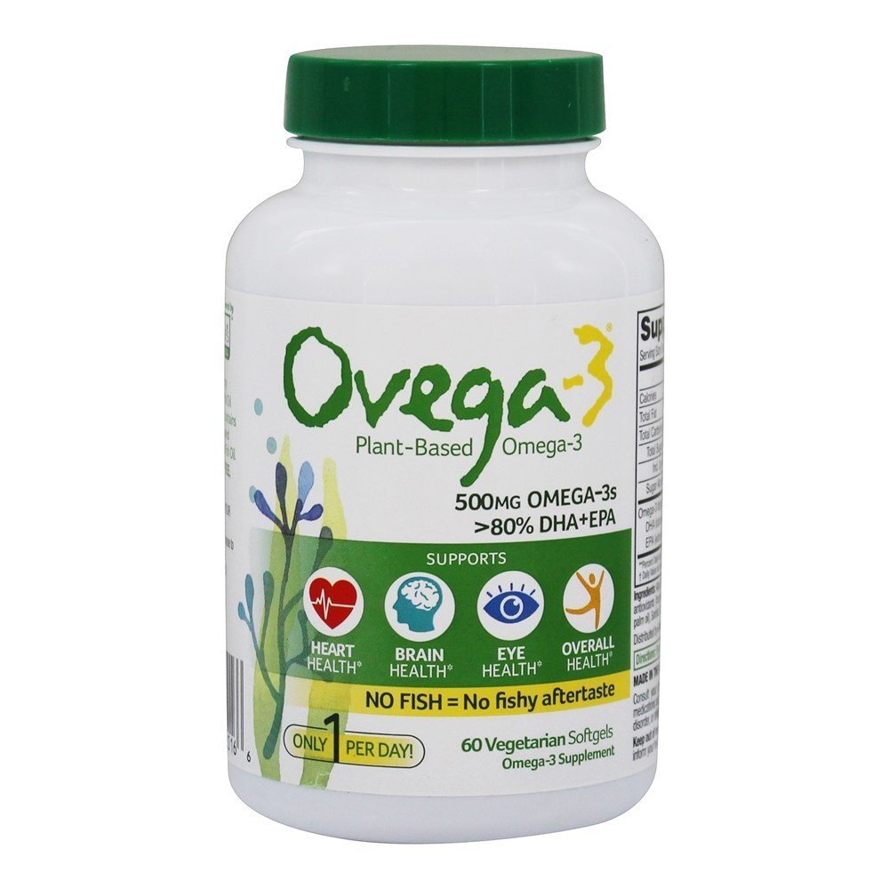 Omega-3 DHA + EPA 500 mg. - 60 Cápsulas Vegetarianas Ovega-3