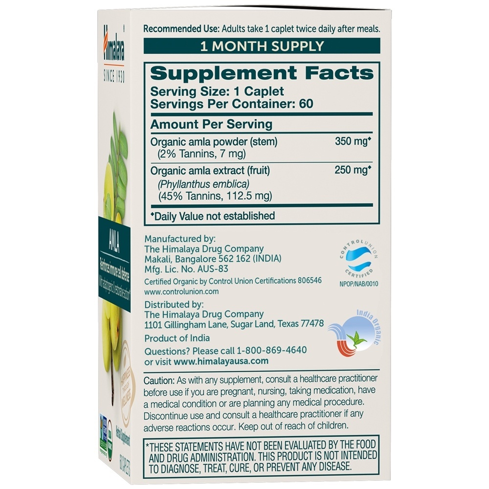 Amla Imune Célula Defesa - 60 Cápsulas Himalaya Herbal Healthcare - Imagem 2