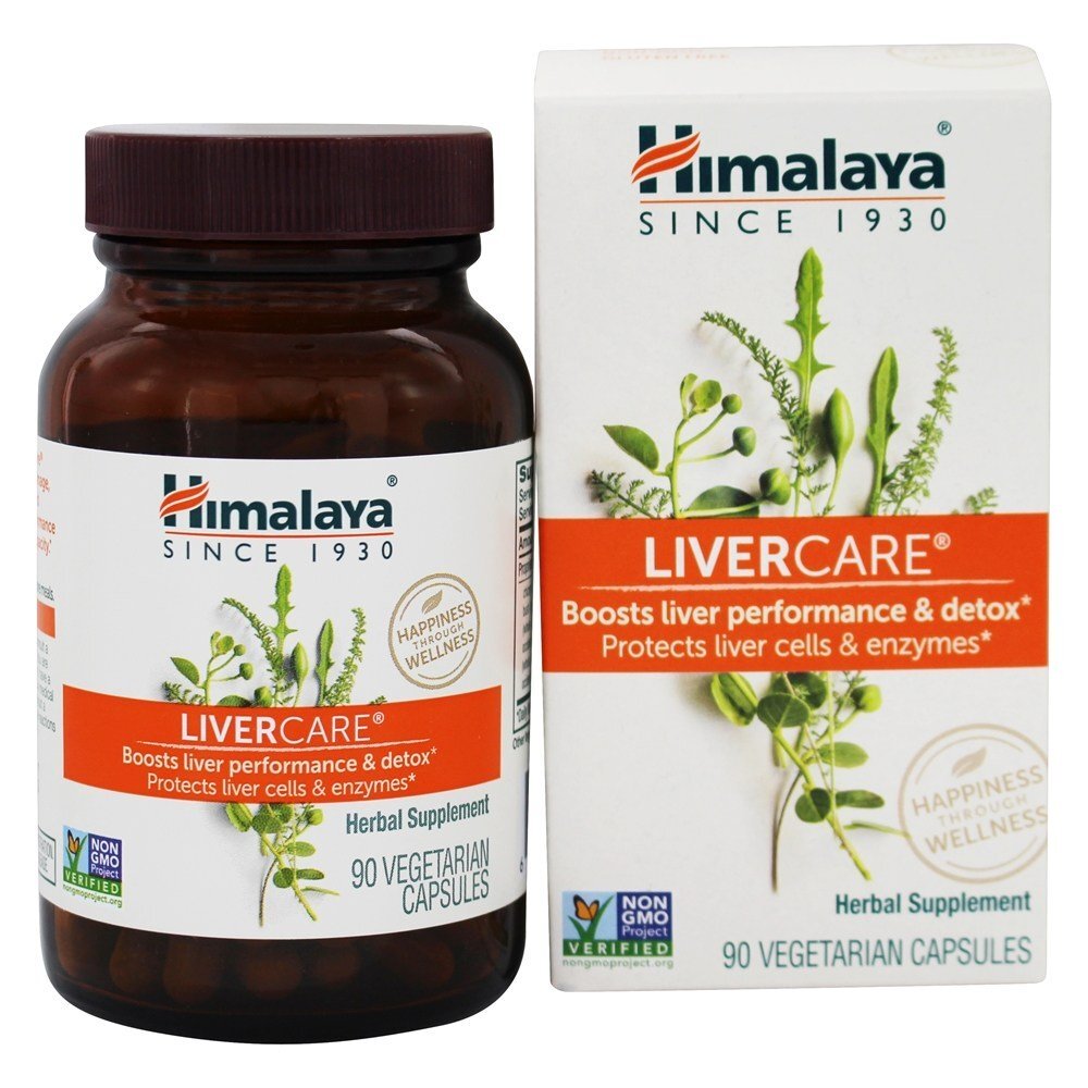 LiverCare Para a Manutenção da Saúde do Fígado - Cápsulas vegetarianas 90 Himalaya Herbal Healthcare
