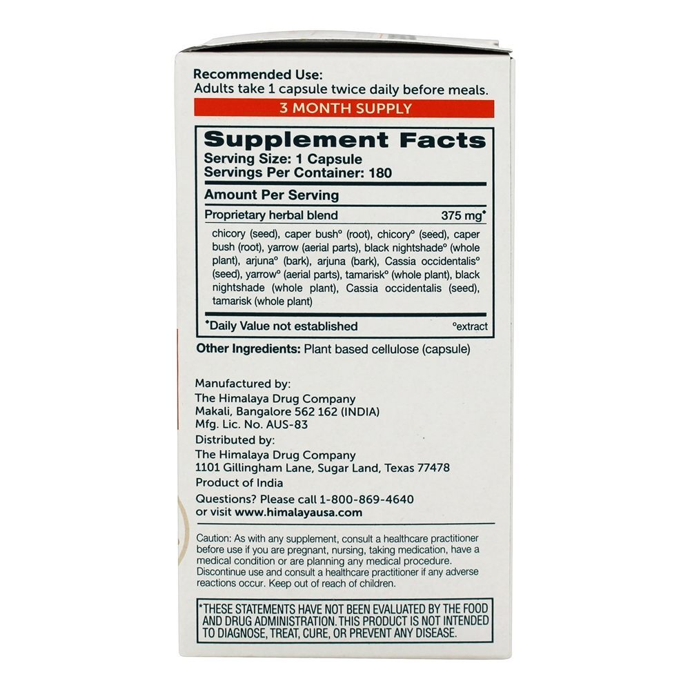 LiverCare Para a Manutenção da Saúde do Fígado - Cápsulas vegetarianas 180 Himalaya Herbal Healthcare - Imagem 2