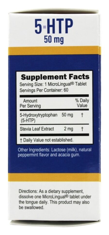 5-HTP Melhorador de Humor Dissolução Instantânea 50 mg. - 60 Tablets Superior Source - Image 2