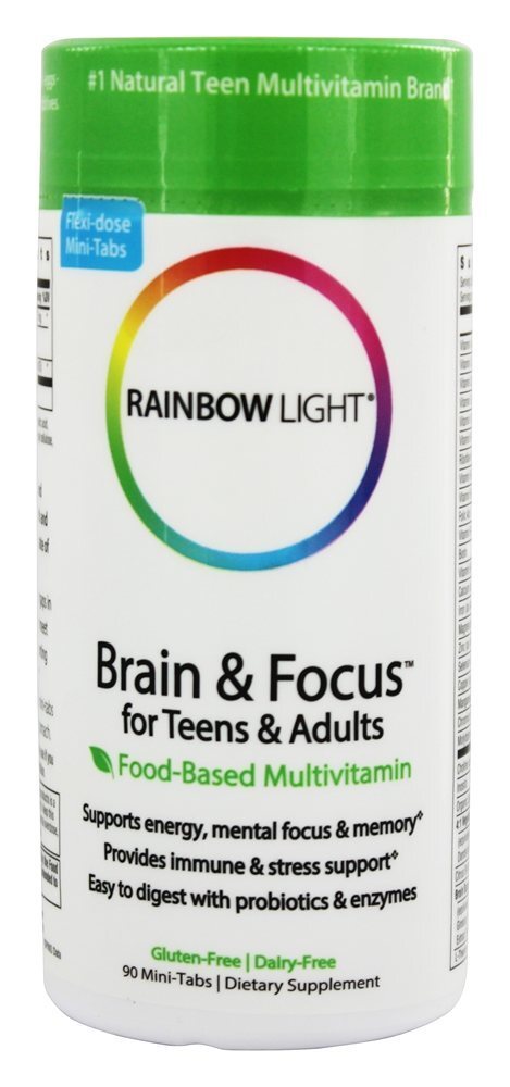 Multivitamínico Brain & Focus - 90 Tablets Rainbow Light