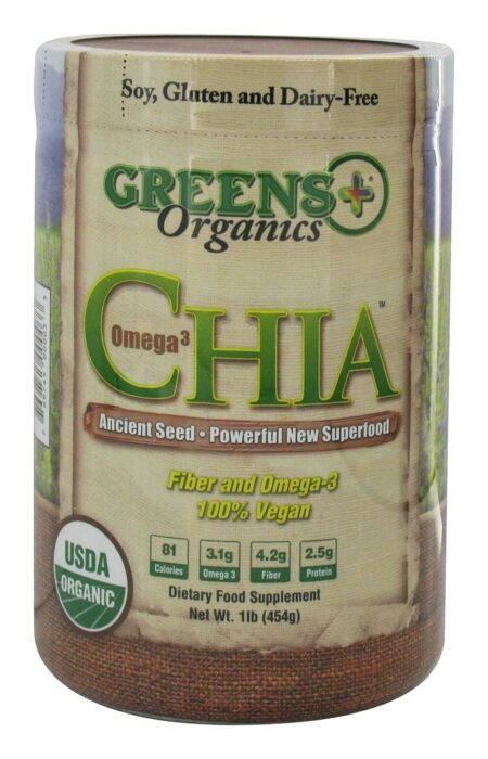 Omega - 3 Semente de Chia Superfood - 1 lb. Greens Plus