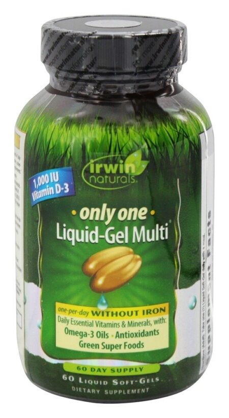 Apenas um Multi-Gel Líquido sem Ferro - 60 Softgels Irwin Naturals