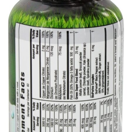 Apenas um Multi-Gel Líquido sem Ferro - 60 Softgels Irwin Naturals - Imagem 2