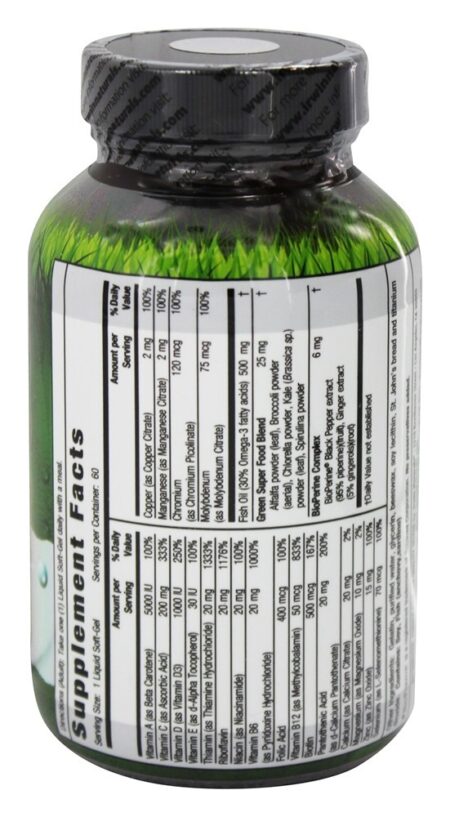 Apenas um Multi-Gel Líquido sem Ferro - 60 Softgels Irwin Naturals - Image 2