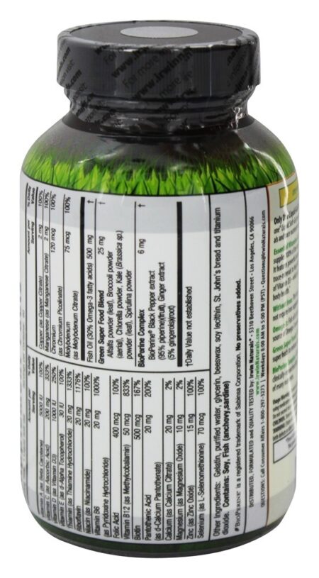 Apenas um Multi-Gel Líquido sem Ferro - 60 Softgels Irwin Naturals - Image 3