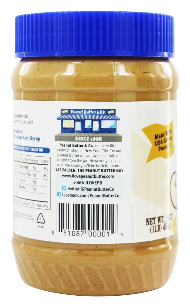 Operador suave natural de manteiga de amendoim sem agitação - 16 oz. Peanut Butter & Co. - Imagem 3