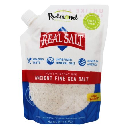 Antigo sal marinho fino - 26 oz. Real Salt