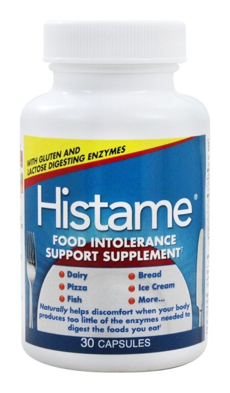 Histame Suporte para Intolerância Alimentar - Cápsulas 30 Naturally Vitamins