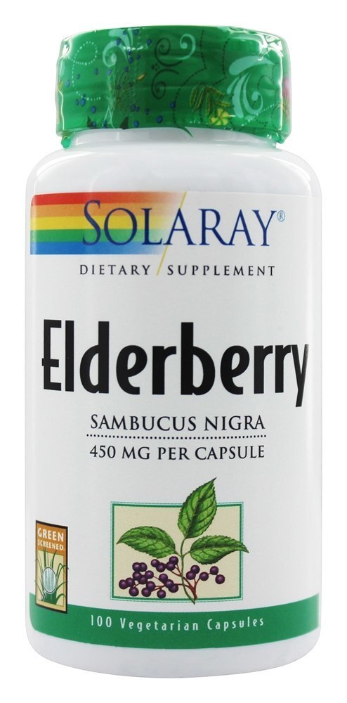 Sabugueiro Sambucu Nigra 450 mg. - Cápsulas 100 Solaray