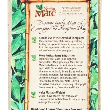 Erva Orgânica Mate Chá De Erva Solta Fresca Verde - 12 oz. Mate Factor - Imagem 2