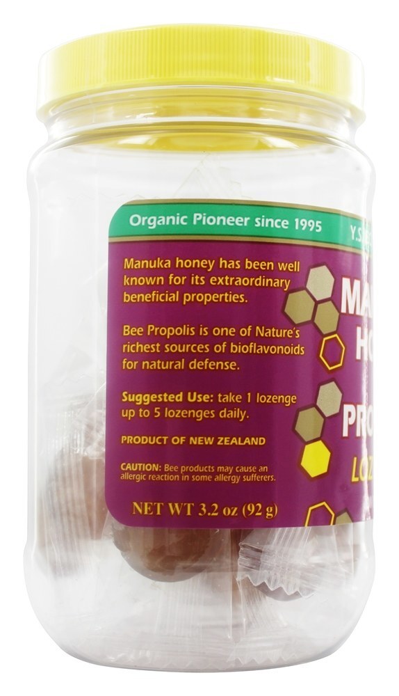 Mel de Manuka e Lozenges de Própolis - 20 Pastilhas YS Organic Bee Farms - Imagem 3