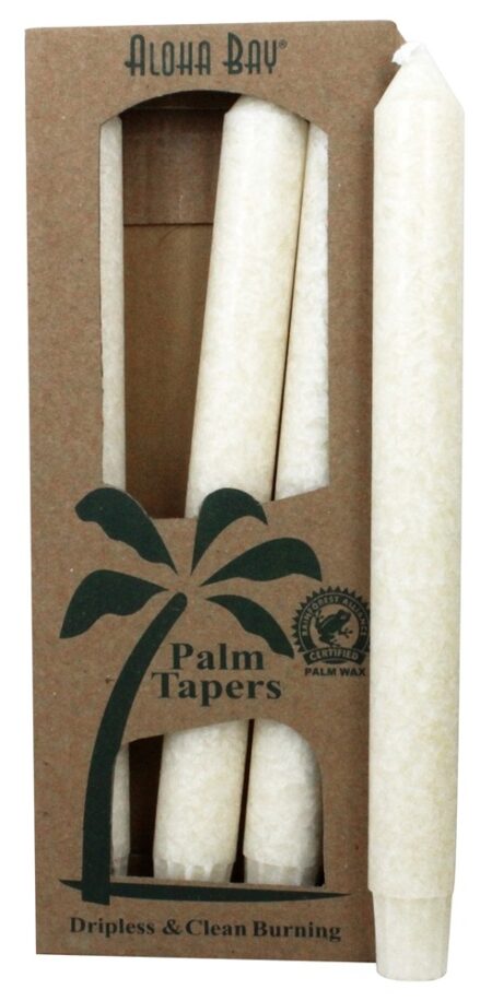 Palma Velas Unscented Velas Marfim - Pacote 4 Aloha Bay